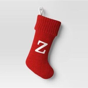 Target Wondershop Z Knit Monogram Christmas Stocking Red Wondershop™: 20"